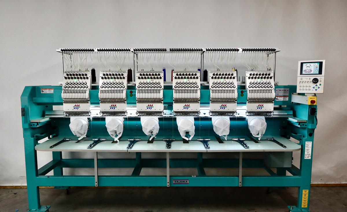 6 Head embroidery machine